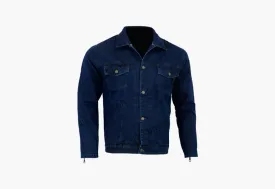 BGA Jack Motorcycle Denim Jacket Blue
