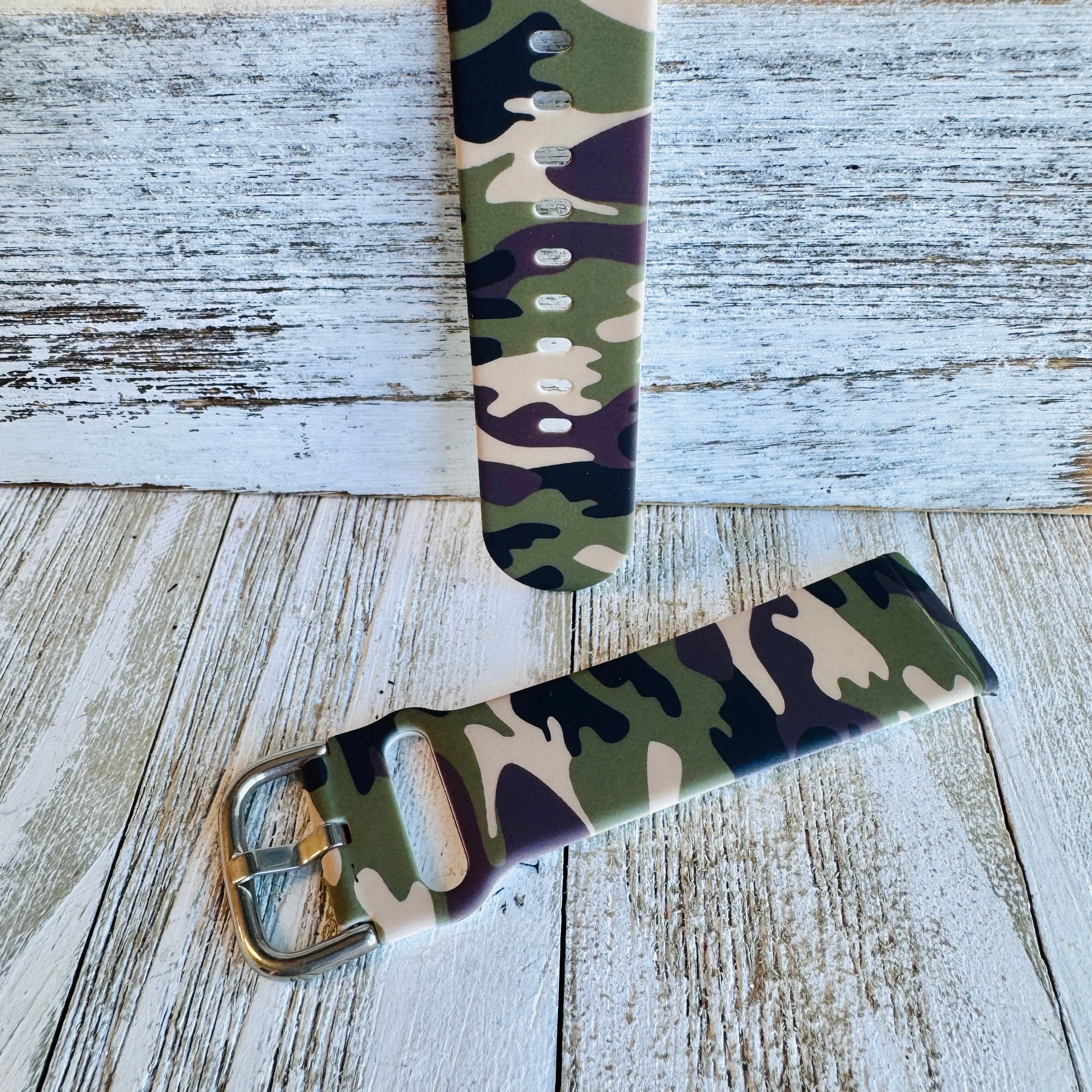 Camouflage Print Silicone Band For Fitbit Versa 3/4/Sense