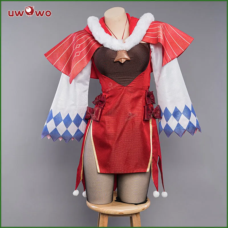 【Clearance】[Last Batch] Uwowo Genshin Impact Fanart Ganyu Holiday Christmas Cosplay Costume