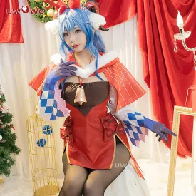 【Clearance】[Last Batch] Uwowo Genshin Impact Fanart Ganyu Holiday Christmas Cosplay Costume