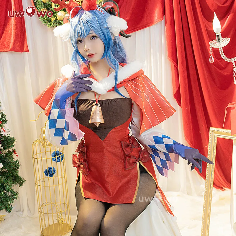 【Clearance】[Last Batch] Uwowo Genshin Impact Fanart Ganyu Holiday Christmas Cosplay Costume