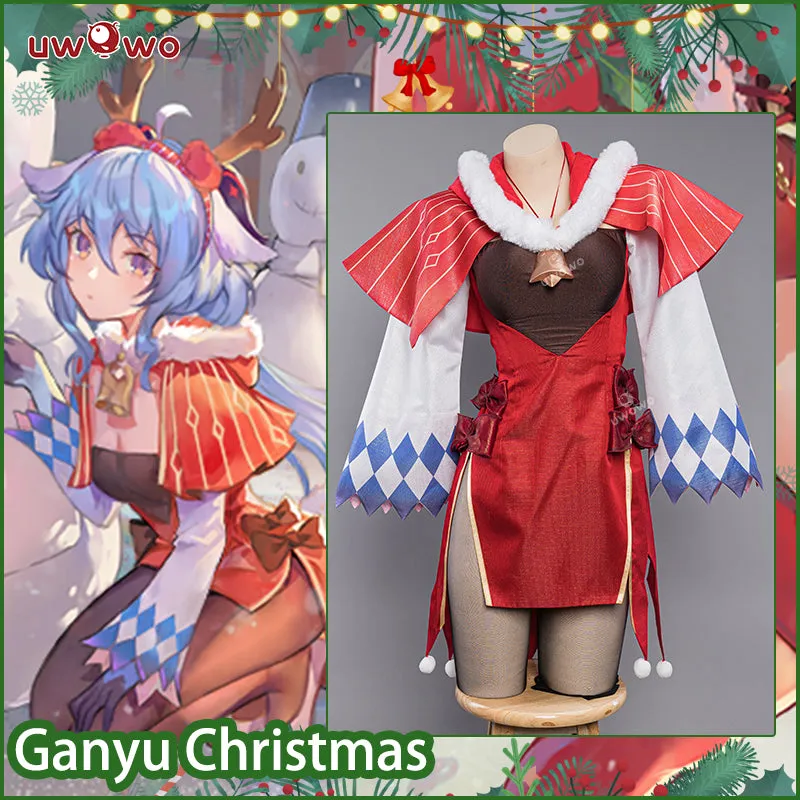 【Clearance】[Last Batch] Uwowo Genshin Impact Fanart Ganyu Holiday Christmas Cosplay Costume