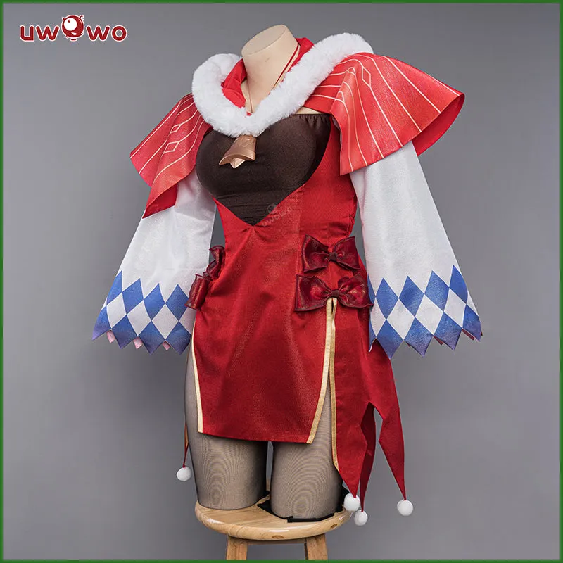 【Clearance】[Last Batch] Uwowo Genshin Impact Fanart Ganyu Holiday Christmas Cosplay Costume