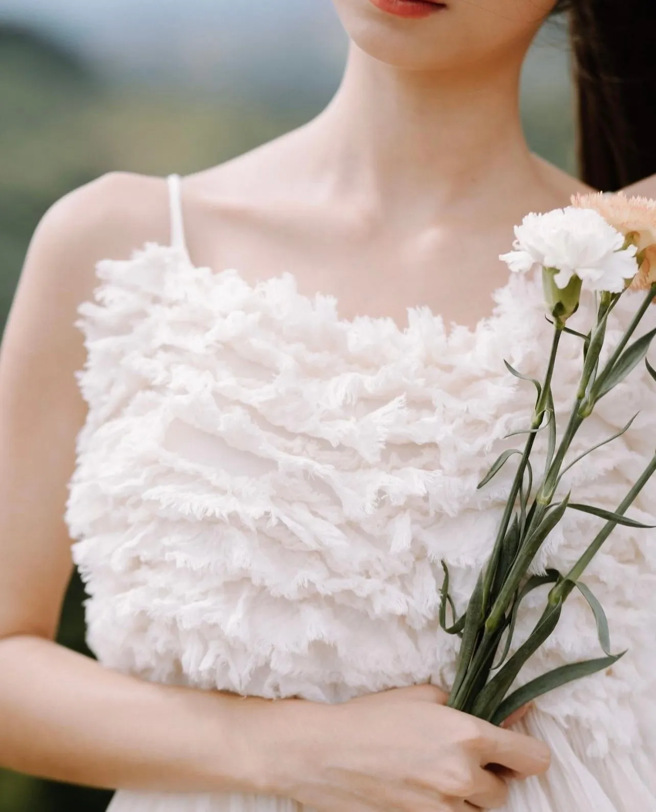 COTTON RUFFLE DRESS HENDRIX