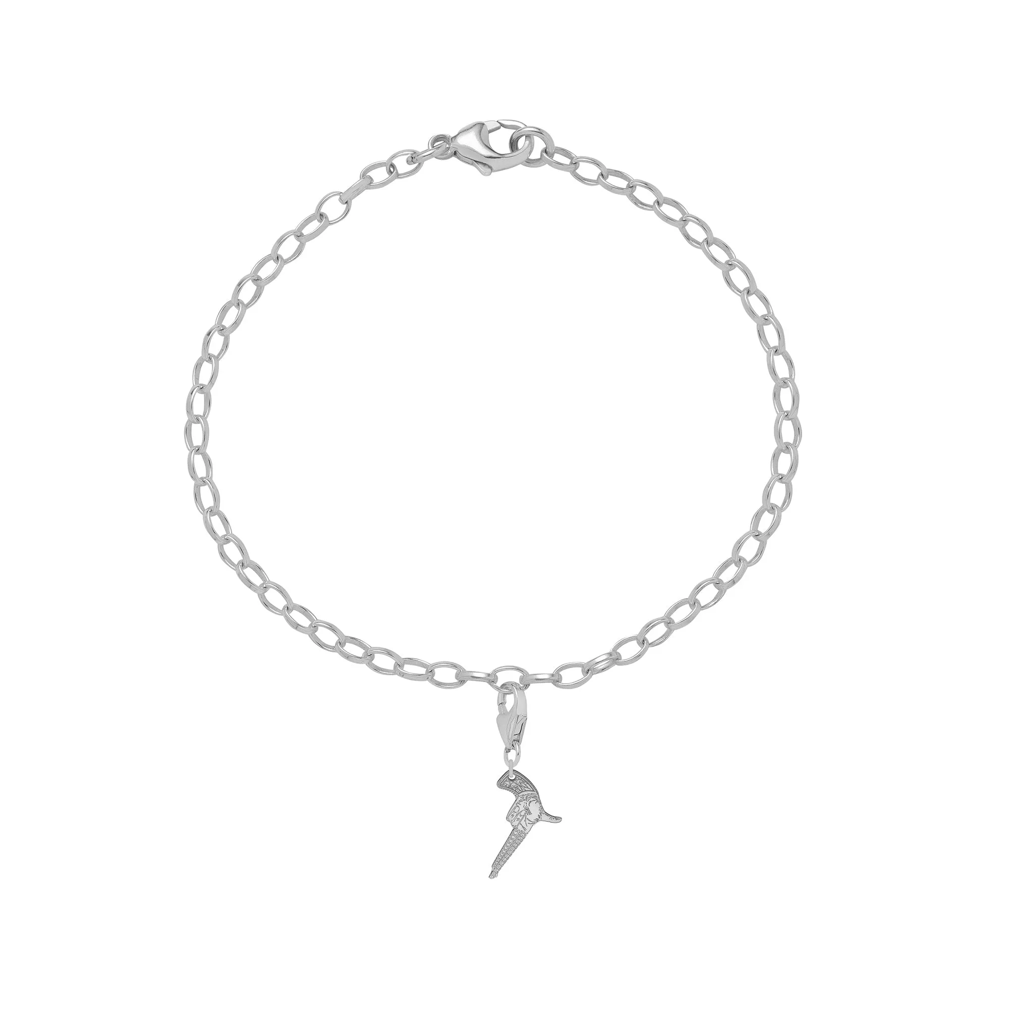 Handgun Starter Charm Bracelet