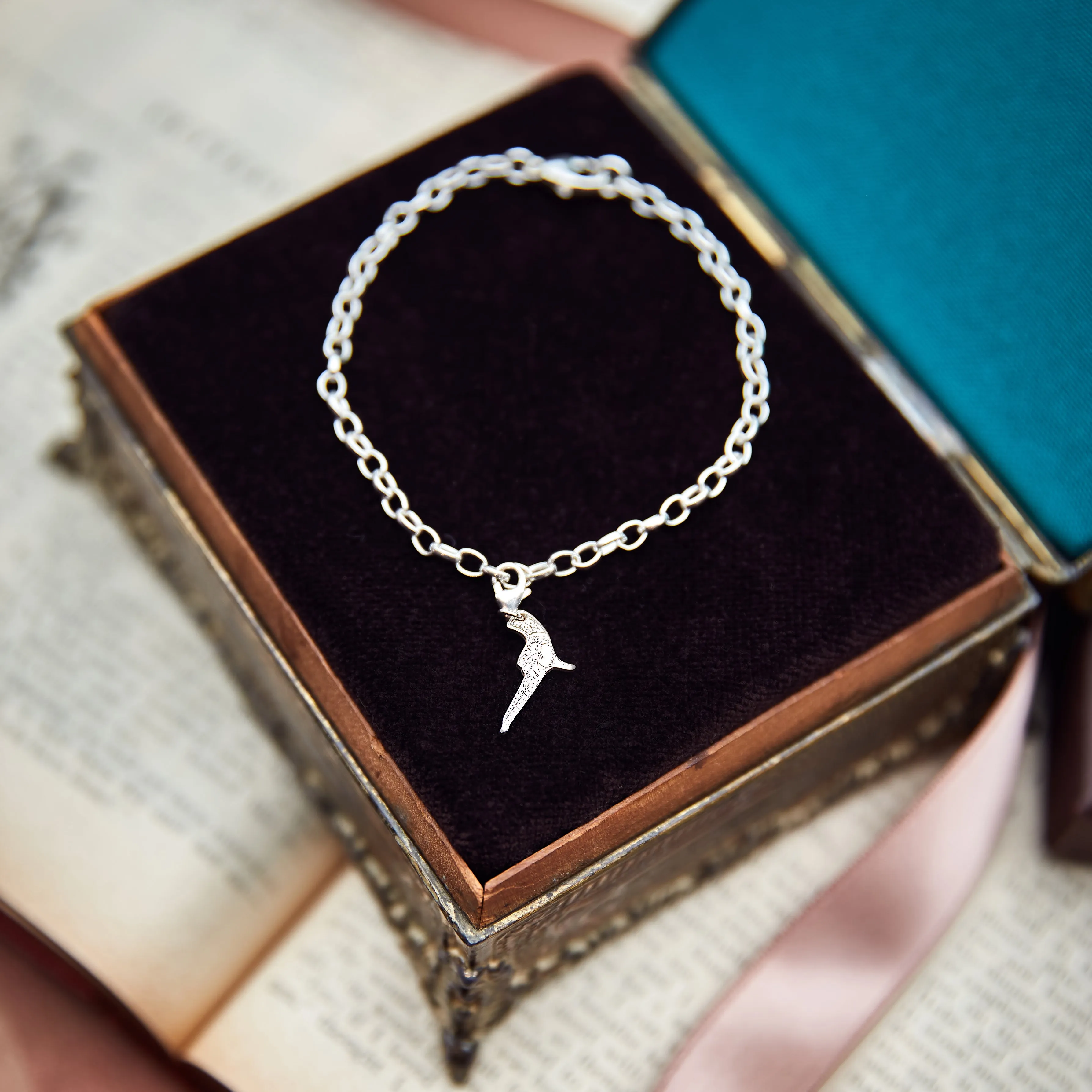 Handgun Starter Charm Bracelet