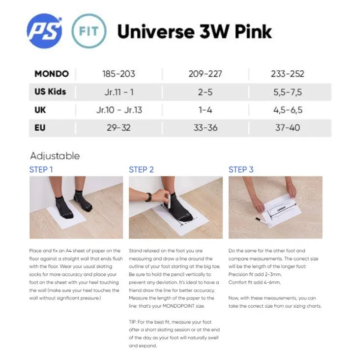 Kids Adjustable Powerslide Phuzion Universe Pink Inline Skates