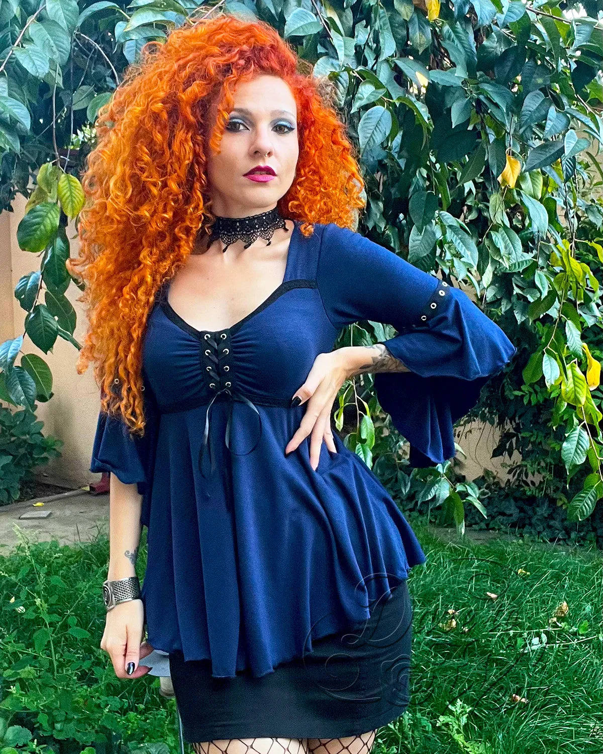 Ofelia Top in Midnight